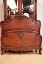 Louis XV style Bedroom in mahogany, France 19th century