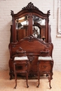 Louis XV style Bedroom in mahogany, France 19th century