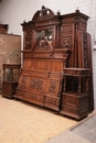 Renaissance style Bedroom in Walnut, France 19th century