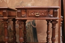 Renaissance style Bedroom in Walnut, France 19th century