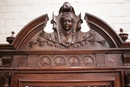 Renaissance style Bedroom in Walnut, France 19th century