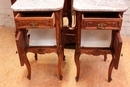 Louis XV style Bedroom in mahogany, France 19th century