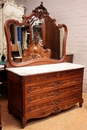 Louis XV style Bedroom in mahogany, France 19th century