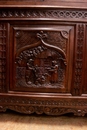 Breton style Bedroom in Oak, France 19th century