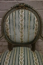 Louis XVI style Sofa set in paint wood, France 19th century