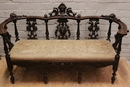 Renaissance style Salon set in Walnut, France 19th century