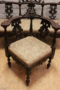 Renaissance style Salon set in Walnut, France 19th century