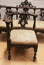 Renaissance style Salon set in Walnut, France 19th century