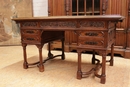 Gothic style Office set in Walnut, France 19th century