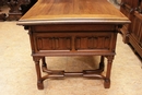 Gothic style Office set in Walnut, France 19th century