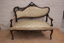 Louis XV style Sofa set in Walnut, France 1900