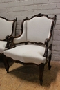 Louis XV style Sofa set in Walnut, France 19th century