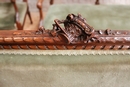 Louis XVI style sofa set in Walnut, France 19th century