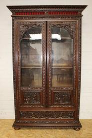 Breton figural bookcase