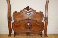 Walnut Louis XV bed 19th century