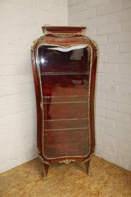 Mahogany bombay display cabinet signed by LINKE