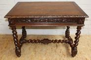 oak hunt desk table 19th century