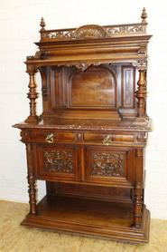 Walnut Henri II server 19th century