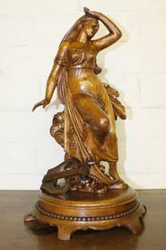 oak statue circa 1900