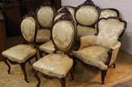 6pc magohany Louis Philippe sofa set 19th century