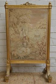 Gilded Louis XVI fire screen