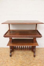 Walnut Henri II server table