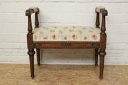 2 litlle walnut Louis XVI stools