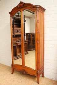 Walnut Louis XV armoire 19th century