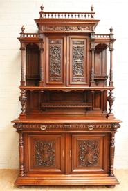 Walnut 9 pc. Henri II dining set 19th century