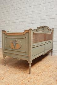 painted Louis XVI bed circa 1900