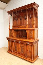 Walnut Henri II cabinet 19th century