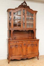 Walnut Louis XV cabinet 19th century