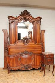 3 pc. Walnut Louis XV bedroom