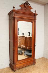 Walnut Single door armoire circa 1900