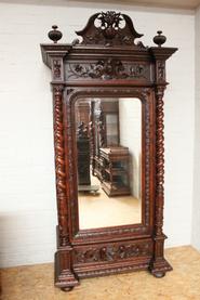 High quality oak hunt armoire