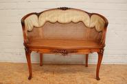 Walnut Louis XV sofa