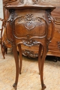 Louis XV style Bedroom in Walnut, France 19th century