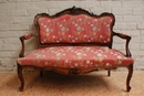 Louis XV style sofa in Walnut, France 19th century