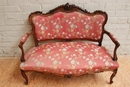 Louis XV style sofa in Walnut, France 19th century
