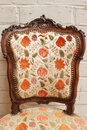 Louis XV style sofa in Walnut, France 19th century
