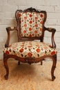 Louis XV style sofa in Walnut, France 19th century