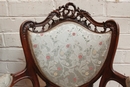 Louis XV sofa set in Walnut, France 19th century