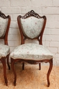 Louis XV sofa set in Walnut, France 19th century