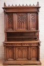 Gothic style Cabinet in Walnut, France 19th century