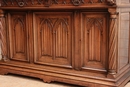 Gothic style Cabinet in Walnut, France 19th century