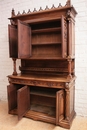 Gothic style Cabinet in Walnut, France 19th century