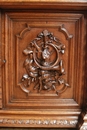 Hunt style Bookcase in Oak, France 19th century