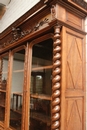 Hunt style Bookcase in Oak, France 19th century