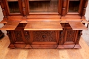 Renaissance style Bookcase in Walnut, France 19th century