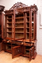 Renaissance style Bookcase in Walnut, France 19th century